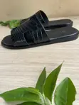 Tee Martins H-Shaped Crocodile Leather Slides - 2