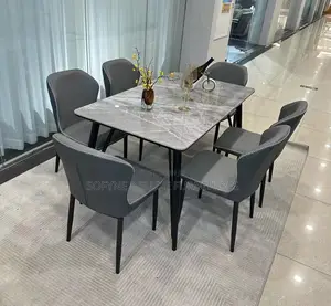 Elegant Rectangular Dining Set - Seats 6