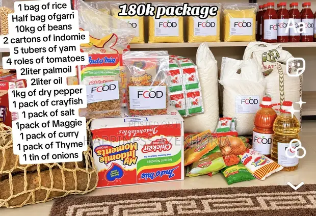 Bulk Foodstuffs Bundle - Rice, Garri, Beans & More - 1