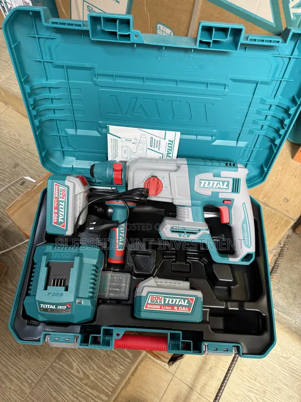 Total 24mm Cordless Rotary Hammer Drill - 1