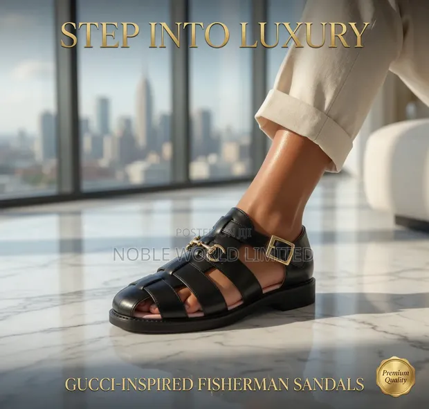 Men's Gucci Woven Leather Sandals - Brand New - 1