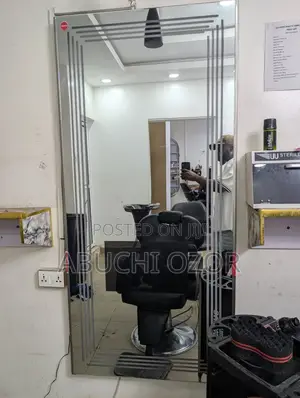 Premium Smart Salon Mirror with Integrated TV