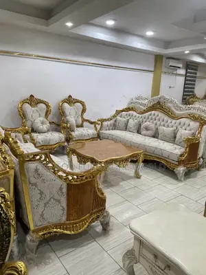 Sabon Zama 8-Seater Sofar Royal Fabric Mai Shigo da Kasar