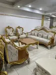 Sabon Zama 8-Seater Sofar Royal Fabric Mai Shigo da Kasar - 1