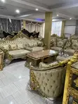 Sabon Zama 8-Seater Sofar Royal Fabric Mai Shigo da Kasar - 2