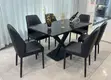 Sabon Black Dining Set (Mutum 6) - 1