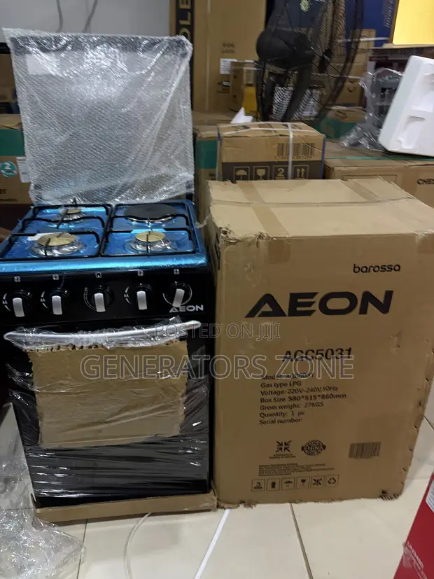 Aeon 50x50cm Gas Cooker with 3+1 Burners - 1