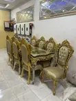 Royal Dining Table Mai kujeru 8 da aka shigo da shi - Inganci na musamman - 1