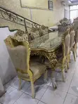 Royal Dining Table Mai kujeru 8 da aka shigo da shi - Inganci na musamman - 2