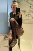 Cheetah Print Net Socks - 1