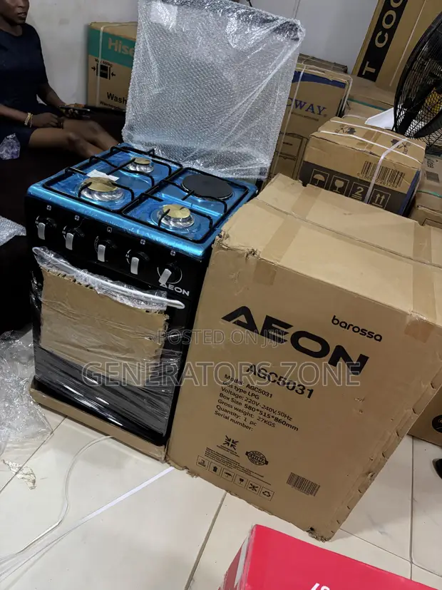 Aeon 3+1 Gas Burner Standing Kitchen Cooker - 1
