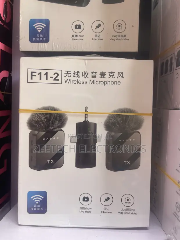 F11-2 Dual Wireless Microphone with Noise Cancellation - 1
