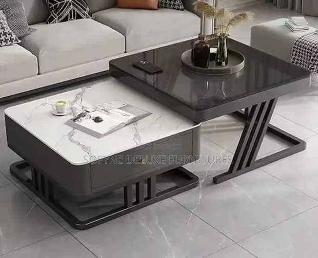 Black Marble Center Table - 1