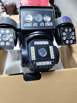 Four Lens Solar Camera with Wi-Fi and Battery