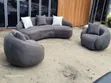 Home Interiors Curve Couch Sofa - Sabon Abu - 2