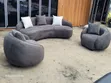Home Interiors Curve Couch Sofa - Sabon Abu - 3