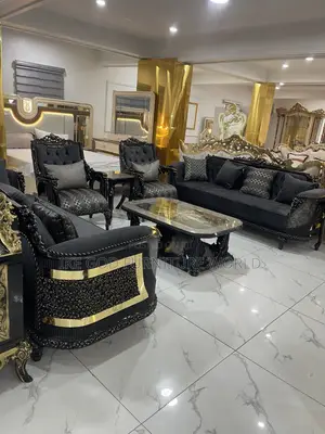 High Classic Imported Turkish Royal Fabric Sofa Set (8-Seater)