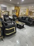 High Classic Imported Turkish Royal Fabric Sofa Set (8-Seater) - 1