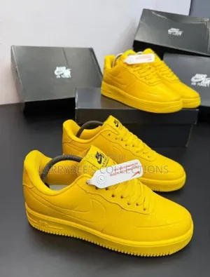 Yellow Nike Air Force 1 Sneakers