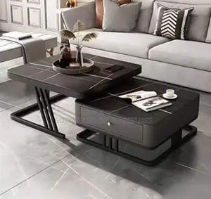 Modern Black Square Center Table