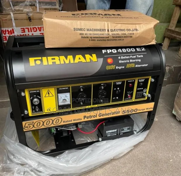 Firman FPG4800E2 Petrol Generator 5.5KVA - 1