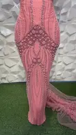 Handbeaded Lace Fabric - 5 Yards - 2