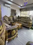 Cikakken Royal Fabric Sofa Set Mai Zama 8 Tare da Tables - 1