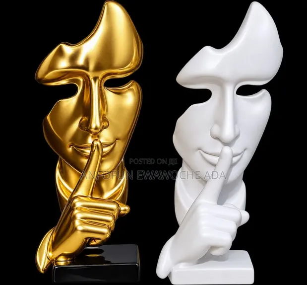 Luxury Abstract Face Decorative Statue - 1