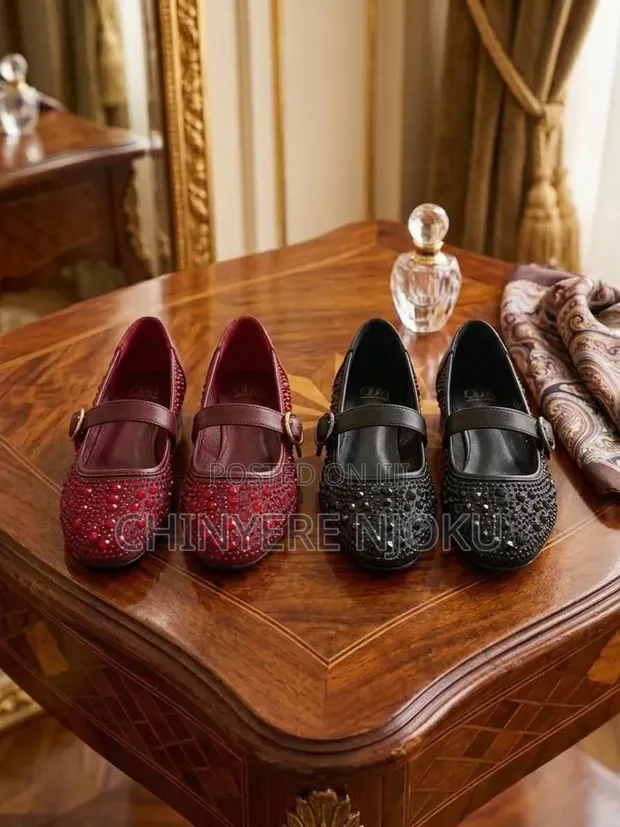 Zara Flat Shoes for Ladies - Black Suede - 1