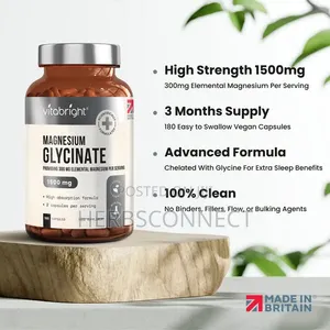 VitaBright Magnesium Glycinate - 180 Caps