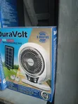 Duravolt 7" Solar Table Fan with 2 Bulbs - 1