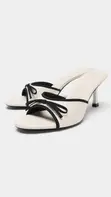 Zara White Heeled Sandals Size 42 - 1