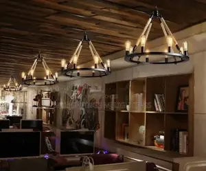 Bamboo Hat Lampshade - Horse Lamp