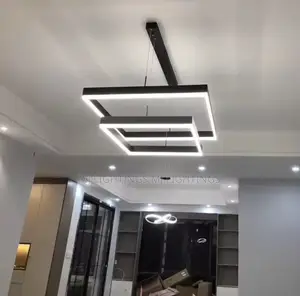 Modern Dimmable Square LED Pendant Light for Bedroom