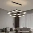 Modern Dimmable Square LED Pendant Light for Bedroom - 3