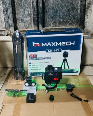 MAXMECH LM-16X 16-Line Green Laser Level | 4D Self-Leveling Kit