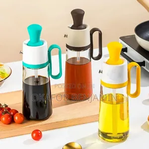 630ML 2-in-1 Oil Dispenser Bottle with Silicon Brush