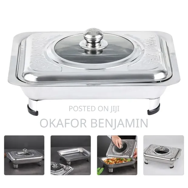 High Quality Stainless Fast Food Dish with Cover - 1
