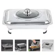 High Quality Stainless Fast Food Dish with Cover - 1