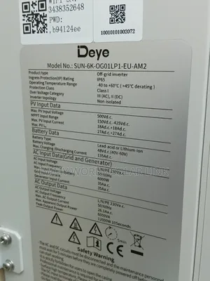 Deye 6kVA Hybrid Solar Inverter