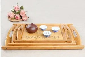 High Quality 3-in-1 Bamboo Tray Set