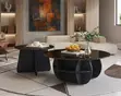 2-in-1 Nordic Glass Center Table Set - 2