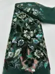 Luxury Beaded Velvet Lace Fabric - 5 Yards - 2