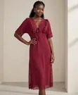 Serenade Lace-Trimmed Lilac Nightgown - 4
