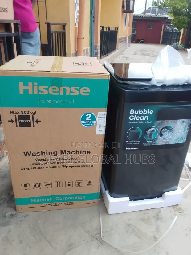 Brand New Hisense 9kg Automatic Top Load Washing Machine - 1