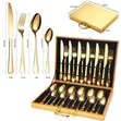 24pcs Gold Box Cutlery Set - 2