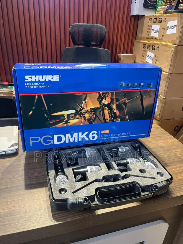Shure PGDMK6 6-Piece Drum Microphone Set - 1