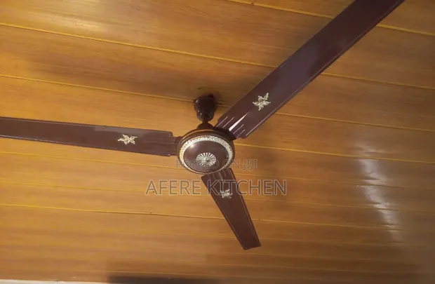 STC Ceiling Fan - Brown & Gold - 1