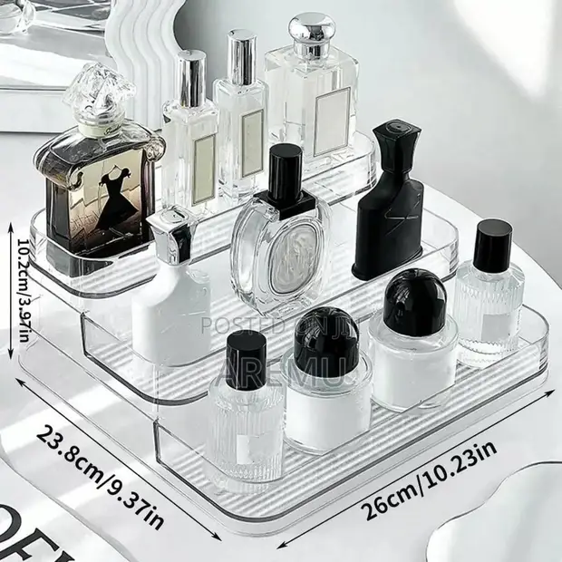 Transparent Acrylic Perfume Storage Organizer - 1