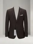 Navy Blue Double Breasted Tuxedo Suit - 2